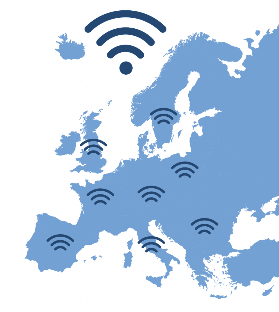 carte europe wifi4eu